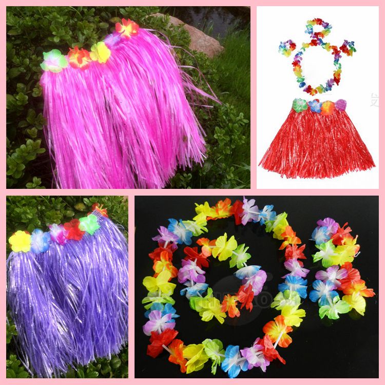 Hawaii Grass Skirt 61 Children's Day Performance Costume Grass Skirt Dance Kindergarten Performance performance Costume Props