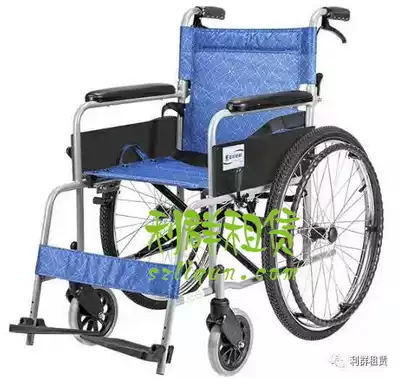 Shenzhen rental wheelchair machinery old car hand push folding wheelchair portable body heart handicapped person car rental) No