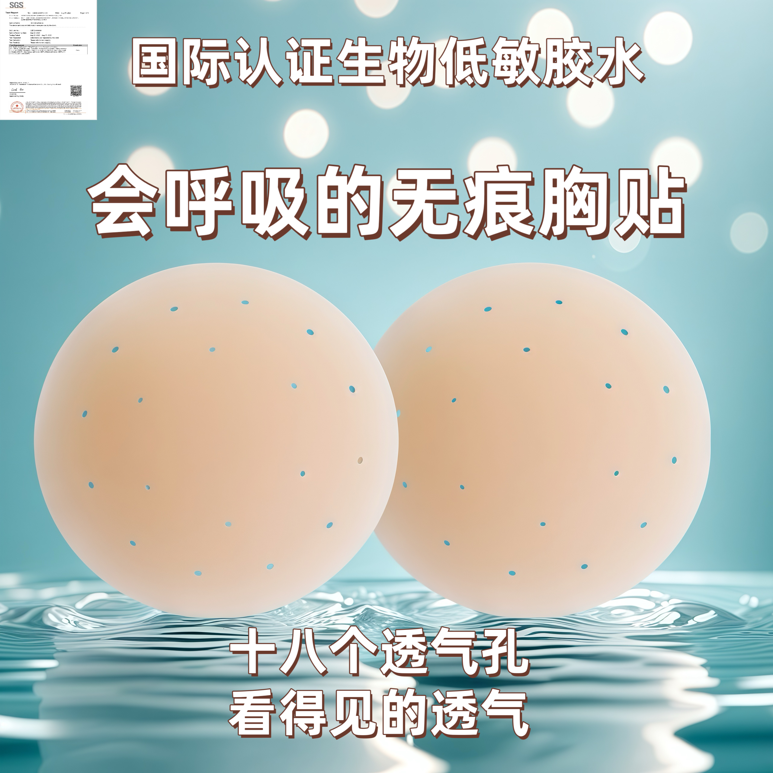 [クラシックな通気性スタイル] Waqiu 胸ステッカー HerRoom 目に見えないバンプ防止サスペンダー 大きい胸にも小さい胸にも