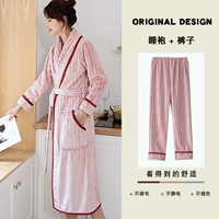 F2009 Pink Stripe Robe+брюки
