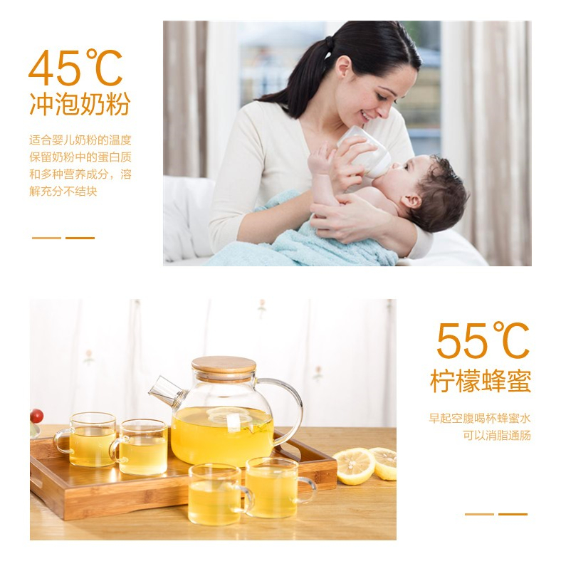 Bình nước nóng điện tự động thông minh ấm đun nước cách nhiệt một thép không gỉ nhiệt độ không đổi nhiệt độ ấm đun nước điện - ấm đun nước điện bình siêu tốc delites