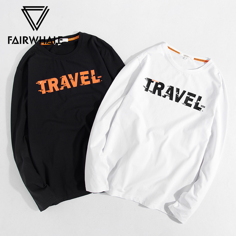 Mark Fairwhale 马克华菲 18年秋季新款 男式印花长袖T恤 聚划算+天猫优惠券折后￥108包邮（￥148-40）4款可选