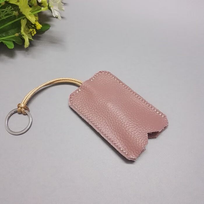Túi da chìa khóa xe nam và nữ kéo chìa khóa đặt lớp da túi chìa khóa sáng tạo cá tính mini home - Trường hợp chính ví đựng móc khóa