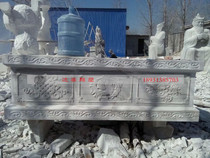 Han white marble eight treasures relief Xu Mei seat custom marble eight auspicious carving processing stone Buddha relief fence