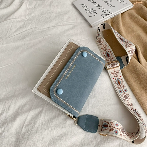 Брендовая матовая небольшая сумка, универсальные бретели, сумка через плечо, в корейском стиле, 2019