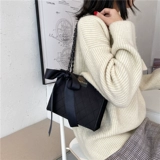 Черная небольшая сумка, универсальная сумка на одно плечо для отдыха, французский стиль, широкая цветовая палитра, 2020, в западном стиле