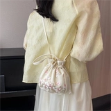 Ханьфу, аксессуар ручной работы, кружевная ткань, сумка через плечо, сумка на одно плечо, китайский стиль