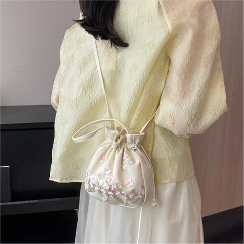 Ханьфу, аксессуар ручной работы, кружевная ткань, сумка через плечо, сумка на одно плечо, китайский стиль