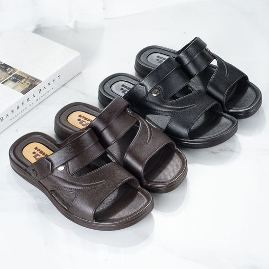 回力男士凉鞋夏季户外休闲沙滩耐磨防滑中老年爸爸凉拖鞋开车两用