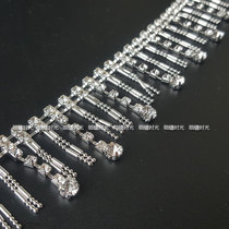 Drill Chain Hand Sewn Water Drill Chain Wedding Dress Clothing Big Clothes Bag Shoes Cap Head Ornament DIY Accessories Decorative Accessories