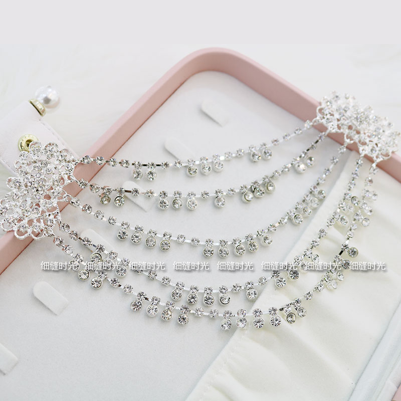 DIY handmade jewelry accessories bags decoration Wedding dress Shoulder waist diamond jewelry beads flower accessories bright diamonds