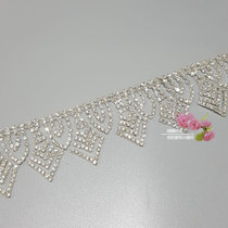 diyflower style drilling chain high-end hand sewn water drill decorative gown wedding dress accessories hair accessories handchain material