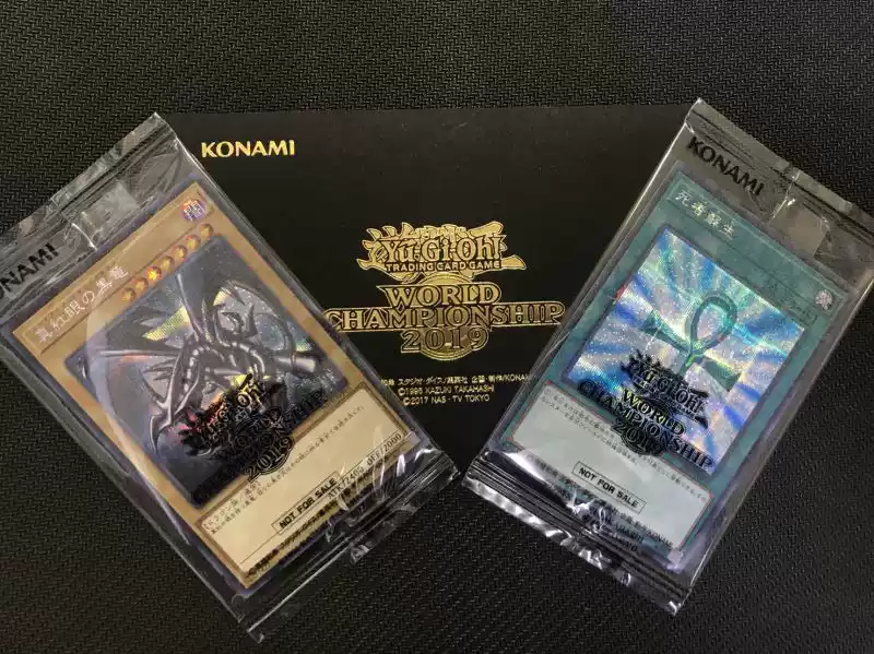 遊戲王真紅眼黑龍卡牌死者蘇生WCS2019 SER信封未開封-Taobao-Tmall