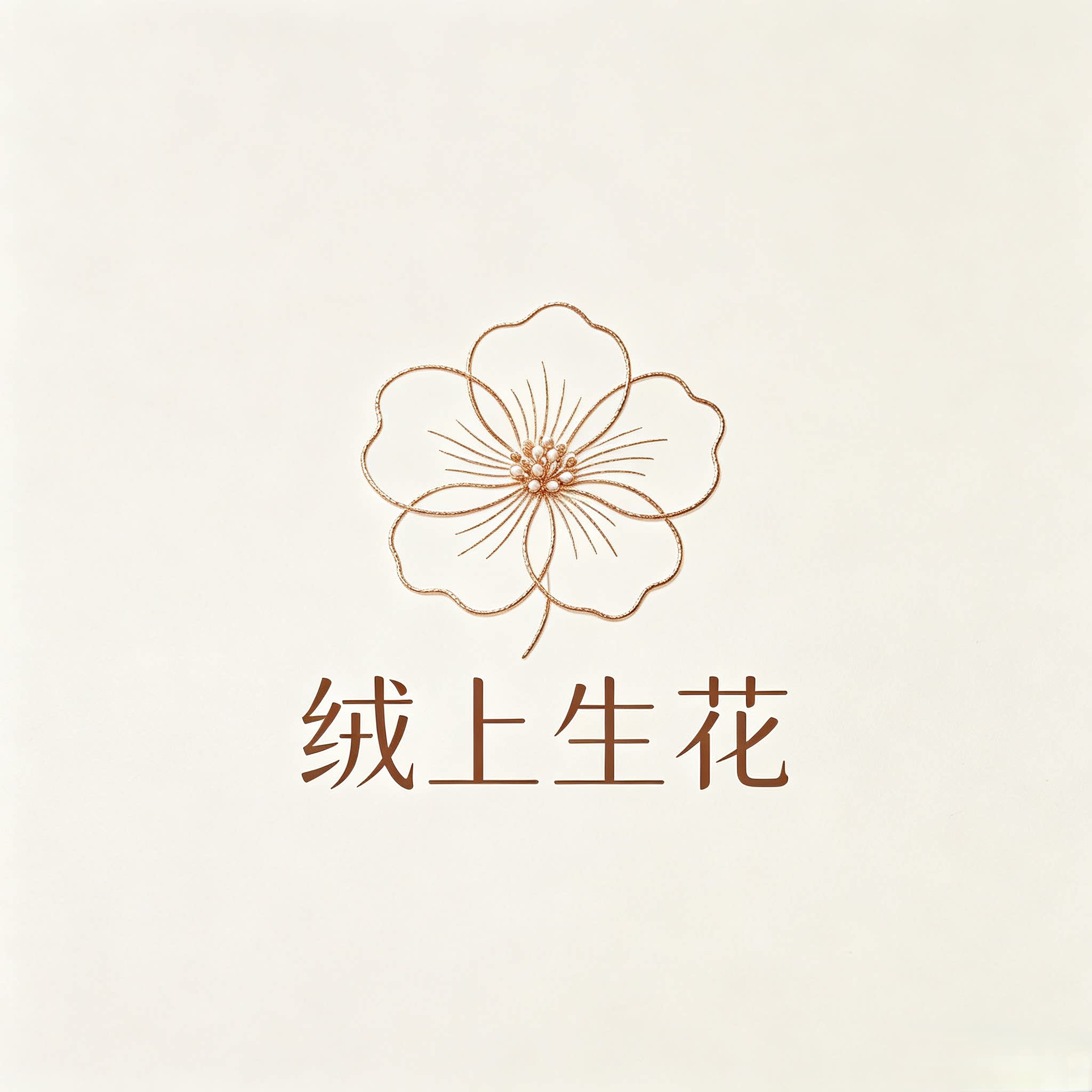 绒上生花
