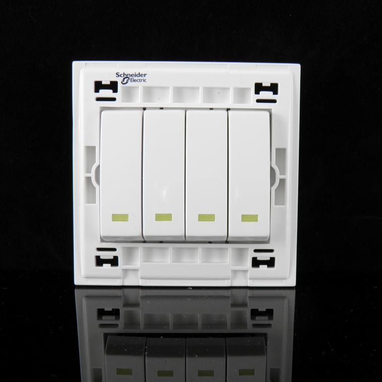 Schneider C86 series four-four-open single-control with fluorescent switch C240 1W