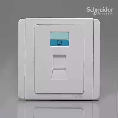 Schneider E3000 series Single computer socket E3031RJ5E(WW) White White