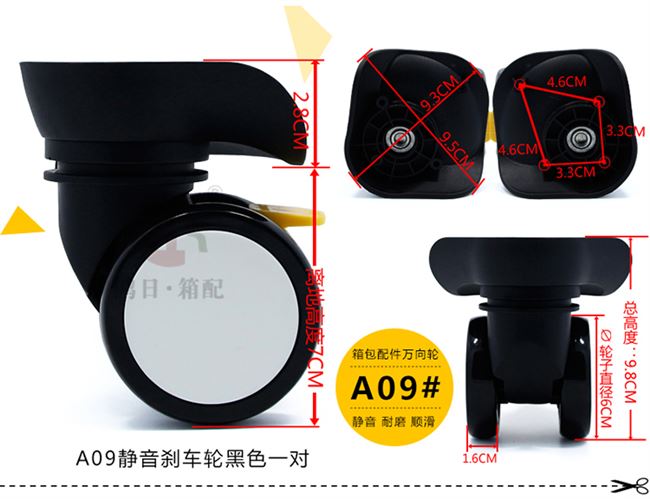 Phụ kiện hành lý phụ kiện liên quan vít hành lý phổ quát bánh xe đẩy trường hợp phụ kiện hành lý bánh xe câm