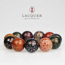 Winter official lacquerware big lacquer bead hand string lacquer tea set design custom diy intangible cultural heritage crafts Fuzhou born lacquer ware