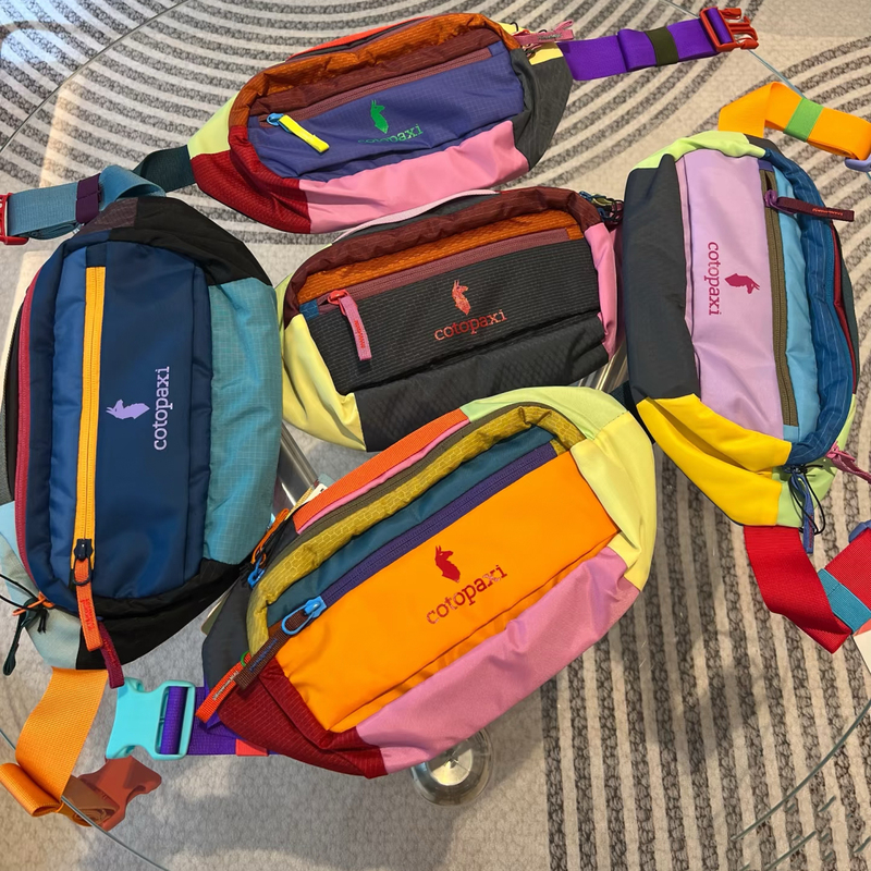 Alpaca Dopamine Color-Block Waist Bag for Men and Women, Outdoor Hiking and Cycling Waterproof Crossbody Bag, Sports Multi-Function Storage Bag