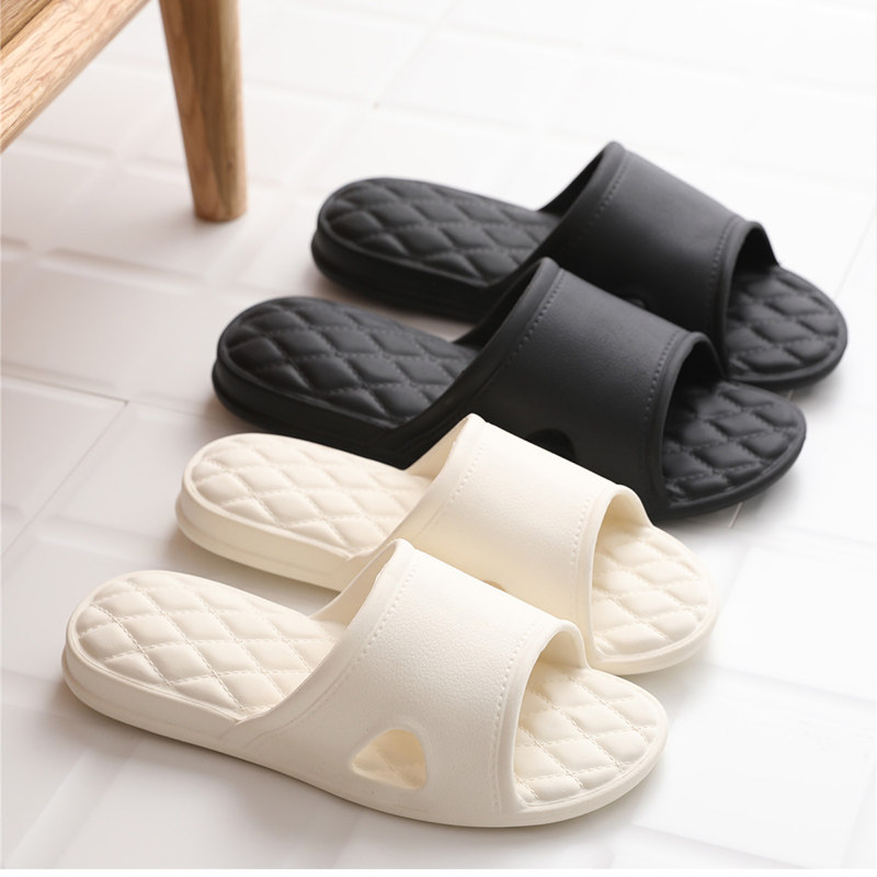 Antibacterial anti-odor bathroom slippers men summer non-slip home couple indoor and outdoor soft bottom cold drag home bath woman