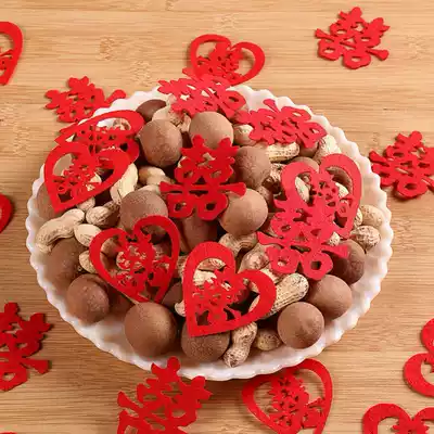 Wedding supplies fruit hand spilled married small xi zi stickers wedding arranged marriage room decoration xi zi mini trumpet