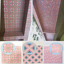 Exterior wall mosaic tile old ordinary cellophane wall sticker ceiling ceiling balcony flower bed factory white brick