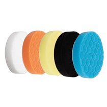 Car beauty self-adhesive honeycomb sponge polishing disc waxing paint scratch repair mirror restoration 5 6 7 inches