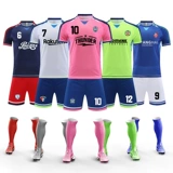 Летняя футбольная форма, спортивный футбольный комплект для взрослых подходит для мужчин и женщин для тренировок, делается под заказ, короткий рукав