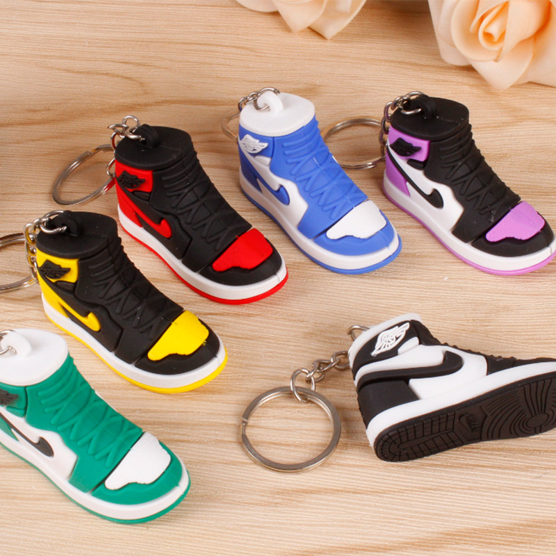 Car pendant AJ ornaments AJ shoe mold mini basketball shoe wall NIKE ornaments nike toy sneakers AJ keychain - Taobao