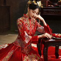 Xiuhe dress bride 2021 new Chinese bridal dress dress summer show and Wo show dress wedding dress dragon and phoenix coat