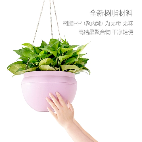 Поли -флеши висящая орхидея висящая цветочная горшка ленивая сами -самим