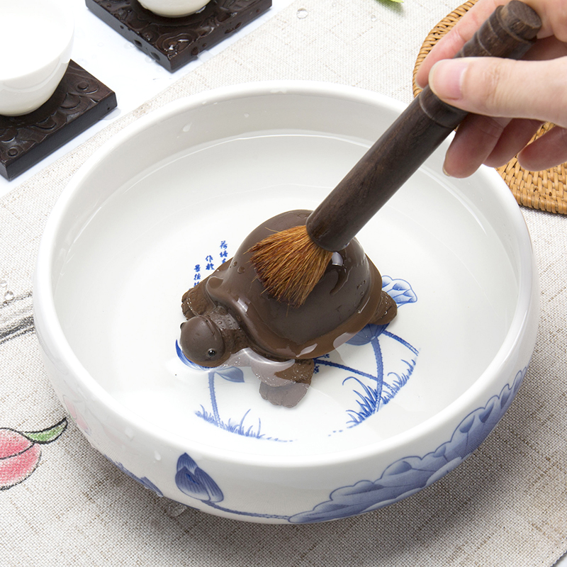 Ronkin large tea wash to celadon kung fu tea accessories ceramic zero writing brush washer tea bowl cup for wash the pot