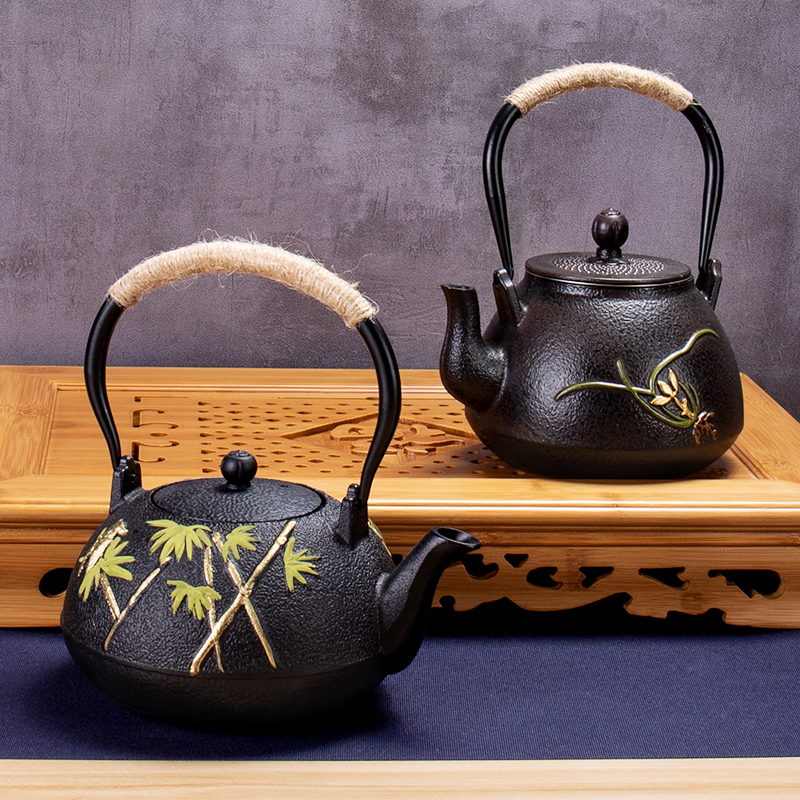 Ronkin checking iron pot of cast iron kettle electric TaoLu boiled tea, Japanese tea taking teapot single pot of restoring ancient ways