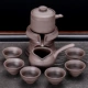 Zisha Blessing Line Line Automatic Tea Set 6 чашек