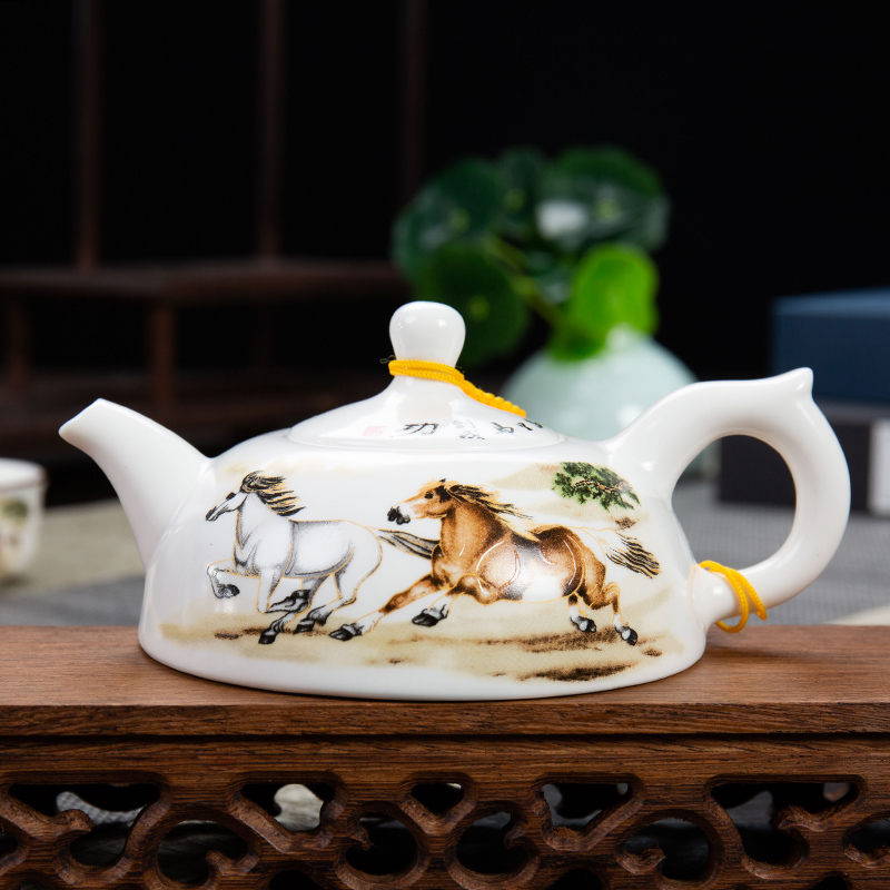 Ronkin kung fu tea set GaiWanCha way of a complete set of suit household ceramic tea cups