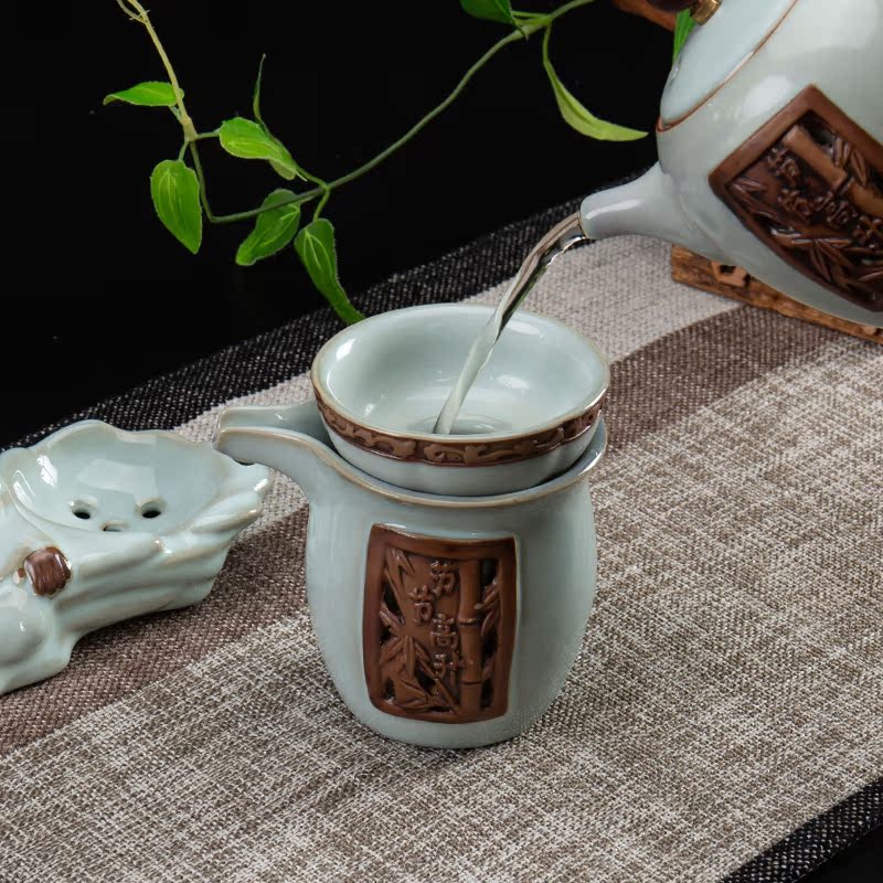 Ronkin tea filter) suit ceramic filter net is every other kung fu tea accessories in hot tea