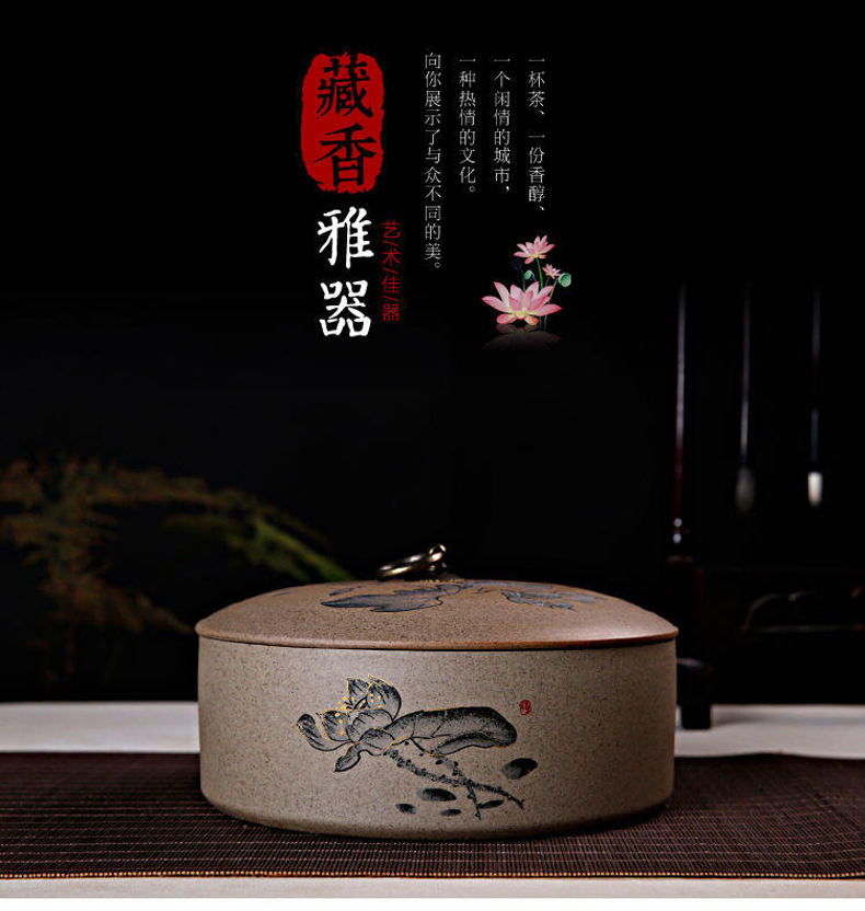 Ronkin ceramic seal pot of pu 'er tea pot large tea cake store receives the seventh, peulthai the tea taking kung fu tea accessories