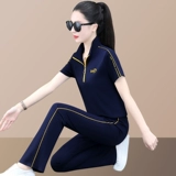 Спортивный костюм, модная шелковая летняя одежда, быстросохнущий дышащий тонкий комплект для отдыха, «Холодное сердце», короткий рукав, для бега