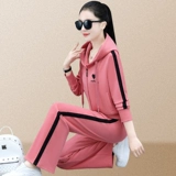 Модный спортивный костюм, брендовая толстовка с капюшоном, осенний комплект для отдыха, для бега