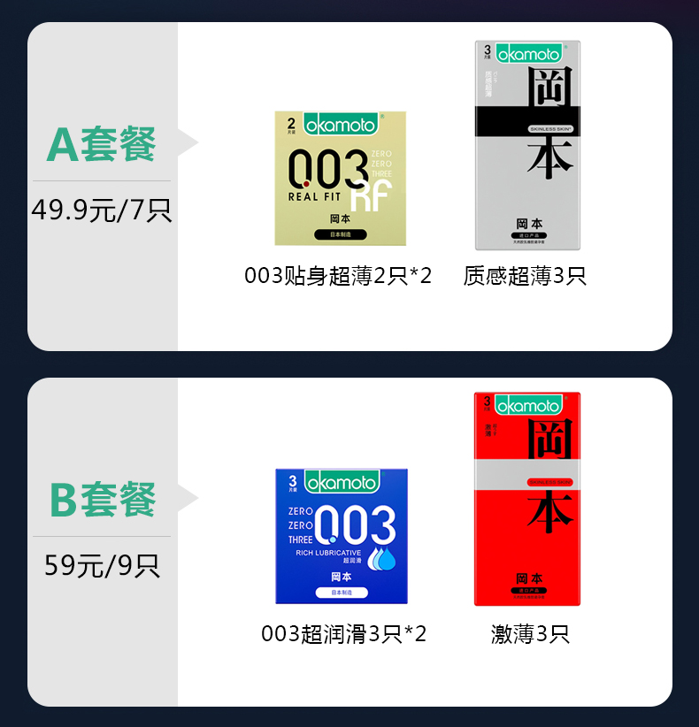 日本原产 冈本 最热销Skin肤感系列 超薄安全套 17片 图6