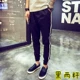Mùa hè và mùa thu nam nữ quần skinny giản dị co chân bó sát phiên bản Hàn Quốc của quần dài hai thanh quần mồ hôi áo thun thể thao