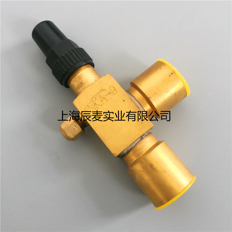 Brass angle valve NKA-9 A copper stop valve 1-1 8 welding port shut-off valve refrigeration accessories copper angle valve