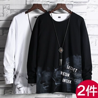 Брендовый демисезонный трендовый летний тонкий хлопковый лонгслив для школьников, оверсайз