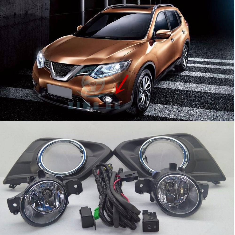 OEM for Nissan Rogue X-Trail T32 Fog Light Lamps & wiring harness Switch Kit