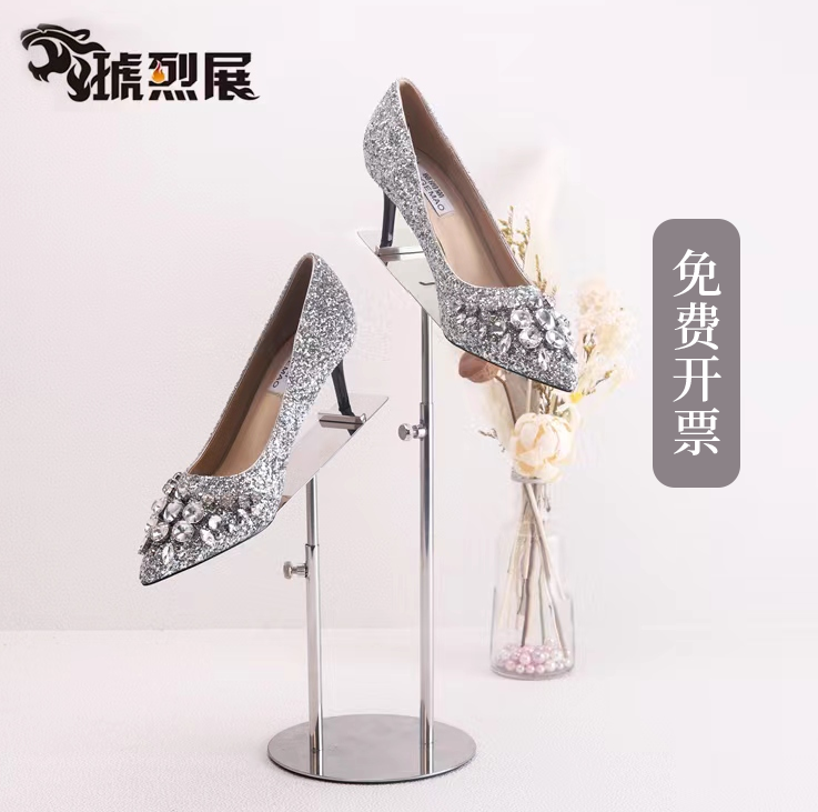 双頭靴ディスプレイスタンド靴店男性と女性のハイヒールの靴のディスプレイスタンドショッピングモール女性の靴のディスプレイスタンド昇降可能な靴ブラケット