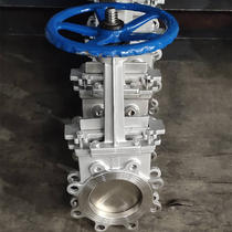 Production and sales of manual knife gate valve plum flange knife gate valve flapper valve gate valve slag discharge valve PZ73H