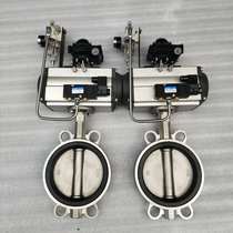 Production and sales of pneumatic stainless steel soft tight clamp centerline butterfly valve four-way seal D671X-16P