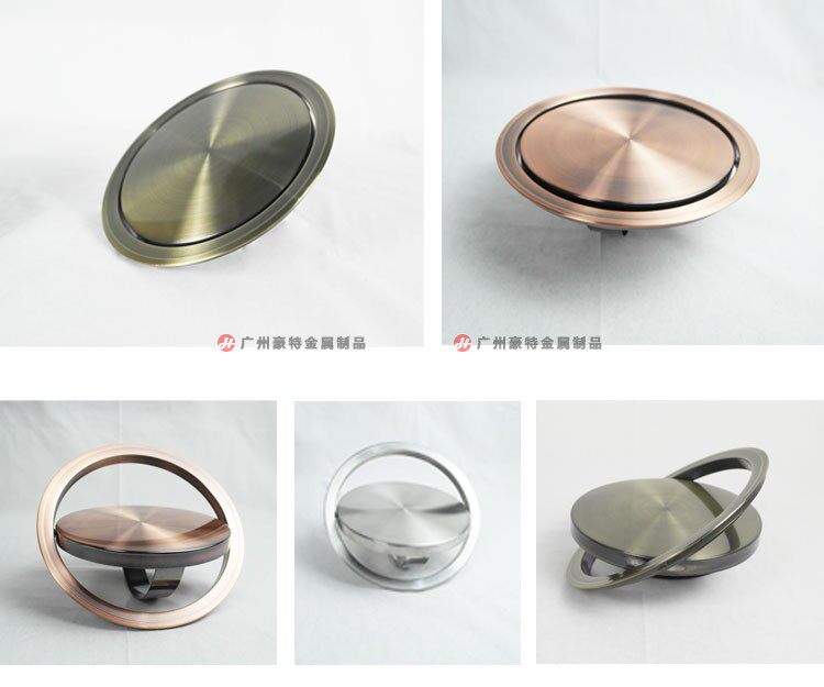 Stainless steel round countertop Recessed lid Square small trash can shake cover Sink garbage collection single cover