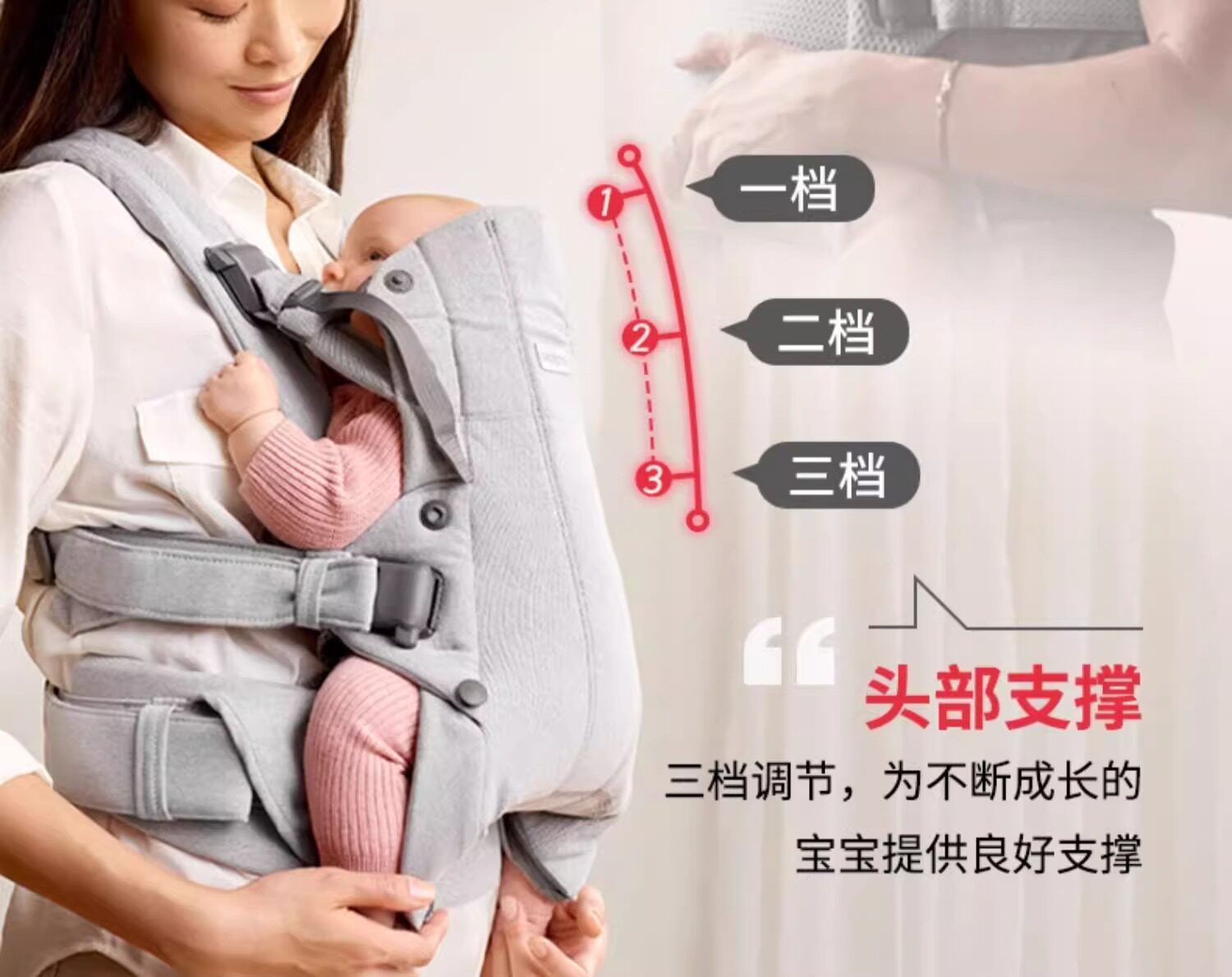 Рюкзак-кенгуру babybjorn新生宝宝婴儿背带腰凳小月龄前后两用多功能抱娃神器
