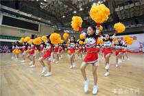 Childrens aerobics cheerleading competition performance competitive cheerleading broadcast gymnastics primary and secondary school sports meeting clothing